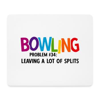 Bowling - Mousepad (Querformat) - Weiß - Vorne