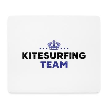 Kitesurfing Team - Mousepad (Querformat) - Weiß - Vorne