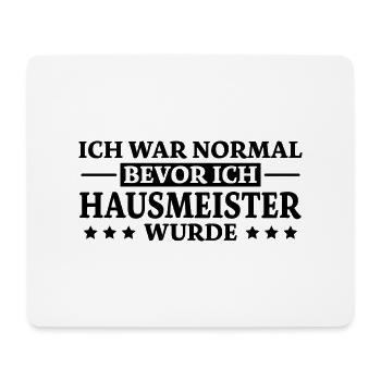Hausmeister Spruch Lustiges Hausmeister Geschenk - Mousepad (Querformat) - Weiß - Vorne