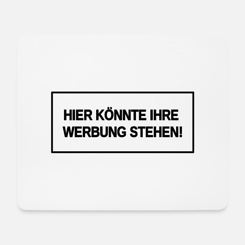 Hier könnte Ihre Werbung stehen! - Mousepad (Querformat) - Weiß