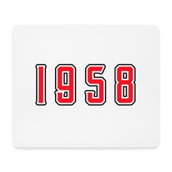 1958 year birthday - Mouse Pad (horizontal) - white - Front