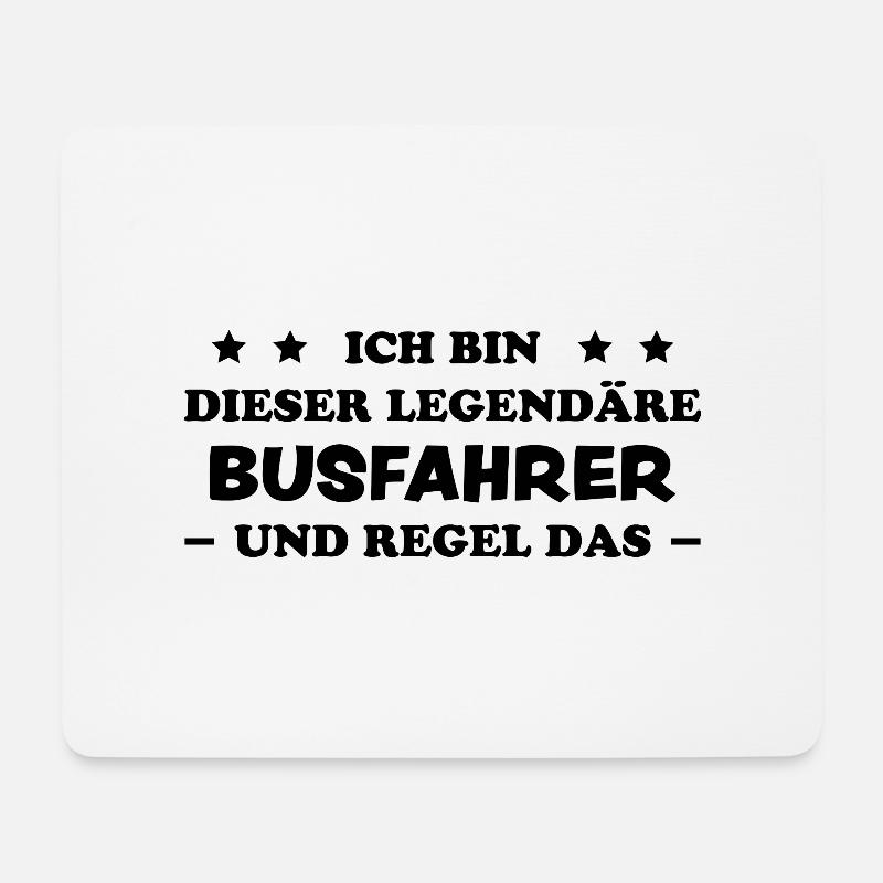 Busfahrer Beruf Lustiger Spruch Busfahrer Geschenk - Mousepad (Querformat) - Weiß