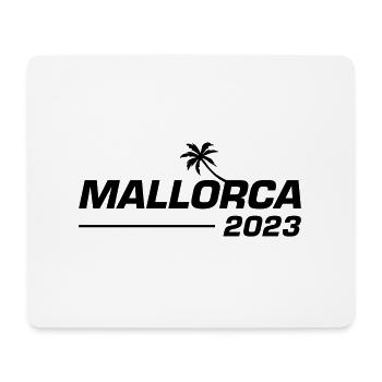 Mallorca 2023 Palme - Mousepad (Querformat) - Weiß - Vorne