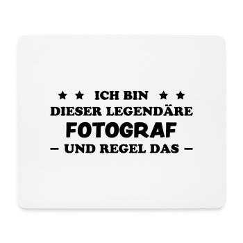 Fotograf Lustiger Spruch Beruf Fotografen Geschenk - Mousepad (Querformat) - Weiß - Vorne