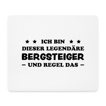 Bergsteiger Wandern Lustiger Spruch Berge Geschenk - Mousepad (Querformat) - Weiß - Vorne