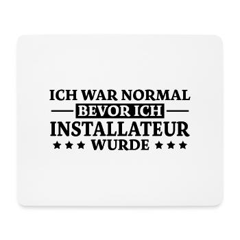 Installateur Spruch Heizung Installateur Geschenk - Mousepad (Querformat) - Weiß - Vorne