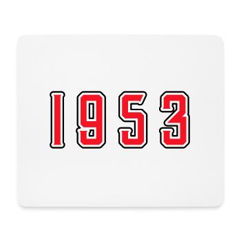 1953 Jahr Geburtstag - Mousepad (Querformat) - Weiß - Vorne