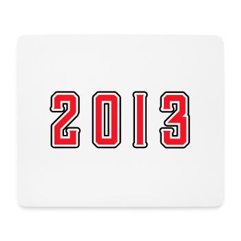2013 Jahr Geburtstag - Mousepad (Querformat) - Weiß - Vorne