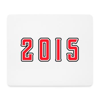 2015 year birthday - Mouse Pad (horizontal) - white - Front