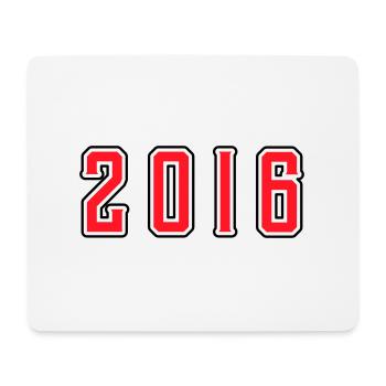 2016 year birthday - Mouse Pad (horizontal) - white - Front