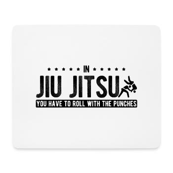 BJJ Jiu Jitsu - Mousepad (Querformat) - Weiß - Vorne