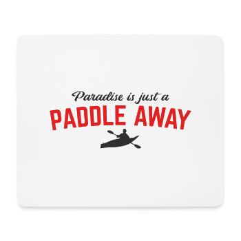 Paddel-Boot Kanu-Fahrer Für Kajak - Mousepad (Querformat) - Weiß - Vorne