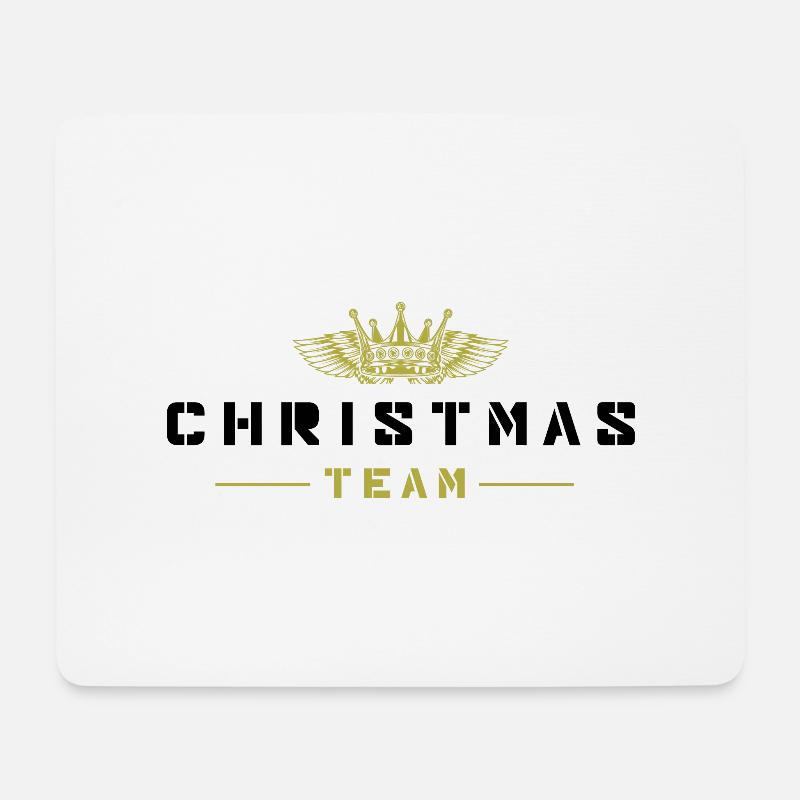 Christmas Team - Mousepad (Querformat) - Weiß
