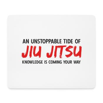 BJJ Jiu Jitsu - Mousepad (Querformat) - Weiß - Vorne