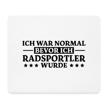 Radsportler Mountainbike Bike Fun Fahrrad Geschenk - Mousepad (Querformat) - Weiß - Vorne