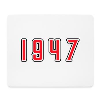 1947 year birthday - Mouse Pad (horizontal) - white - Front
