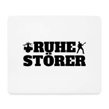 Ruhestörer Schlagzeuger Gitarrist - Mousepad (Querformat) - Weiß - Vorne