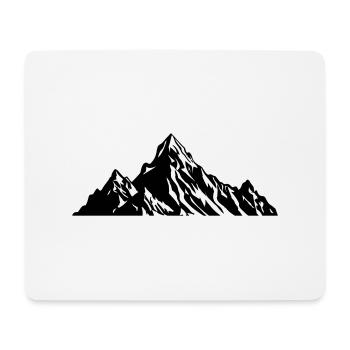Mountains Nature Silhouette - Mouse Pad (horizontal) - white - Front
