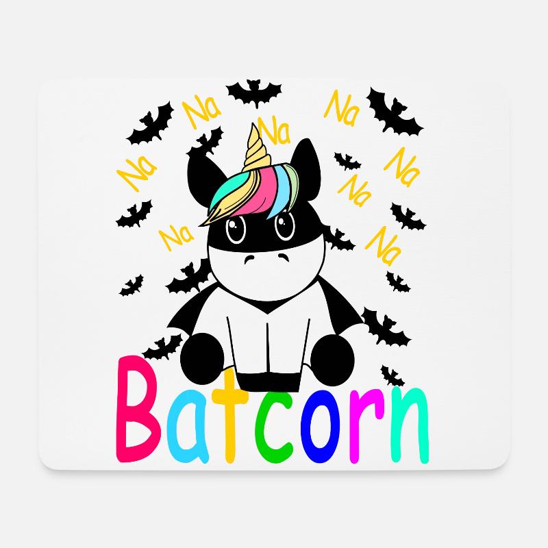 NaNaNaNaNaNaNaNa Batcorn - Mouse Pad (horizontal) - white