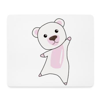 Eisbär süßer Teddybär Bär Geschenk für Kinder - Mousepad (Querformat) - Weiß - Vorne