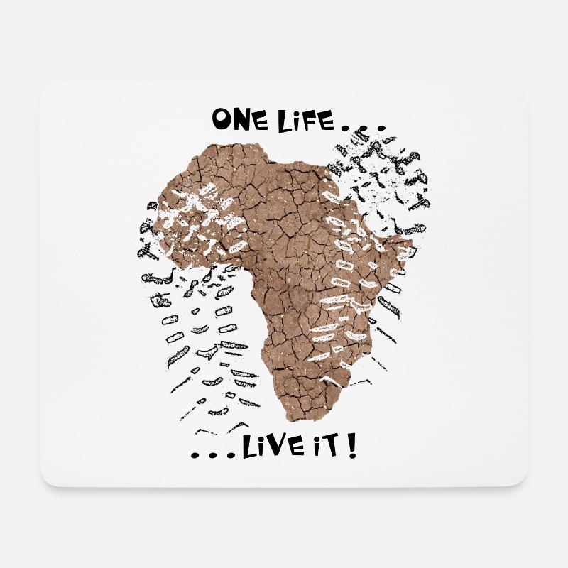 One life... ... live it! - Mouse Pad (horizontal) - white