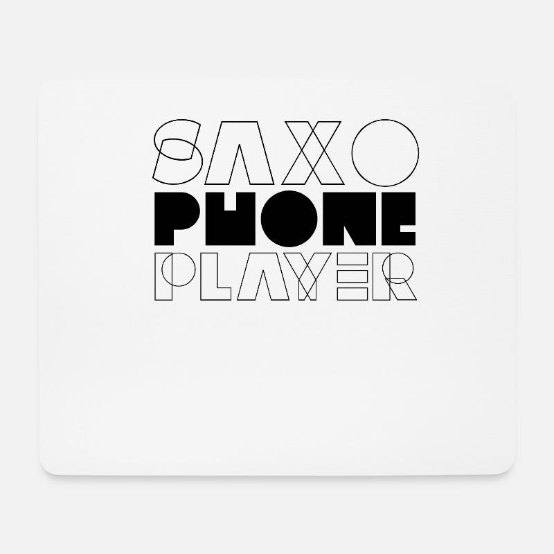 Saxophonspieler Musiker Saxophons Saxophon Band - Mousepad (Querformat) - Weiß