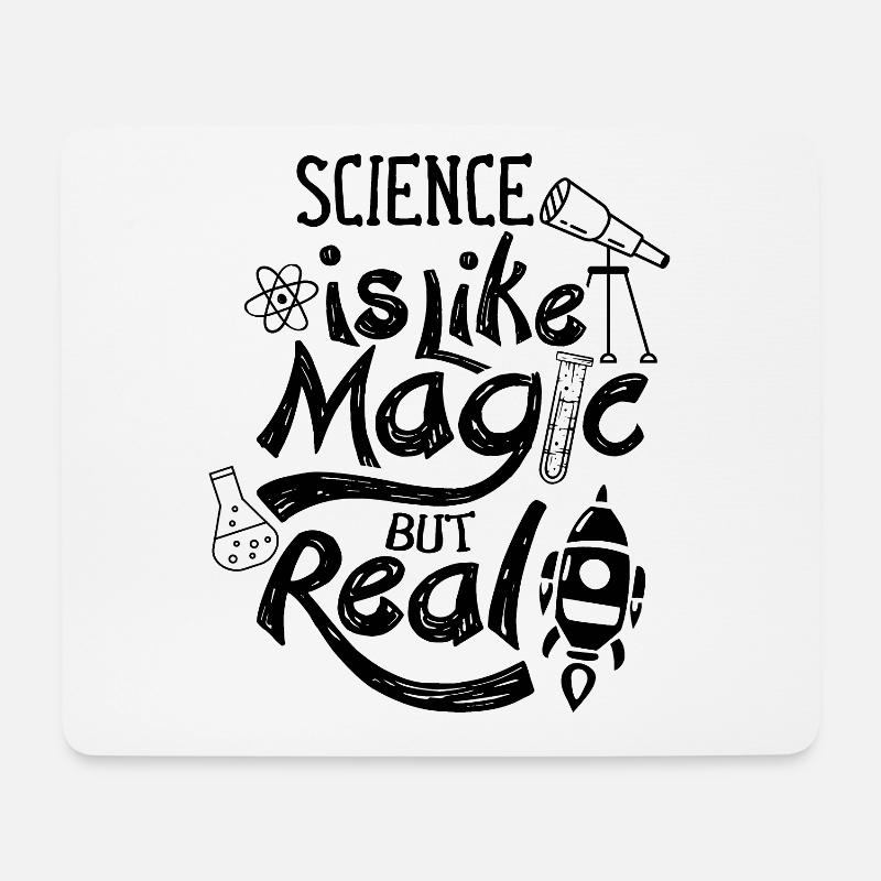 Science Is Like Magic But Real Researchers - Mouse Pad (horizontal) - white