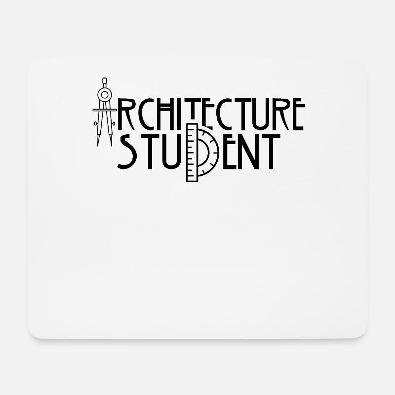 Architekturstudent Beruf Architektur Architekt - Mousepad (Querformat) - Weiß