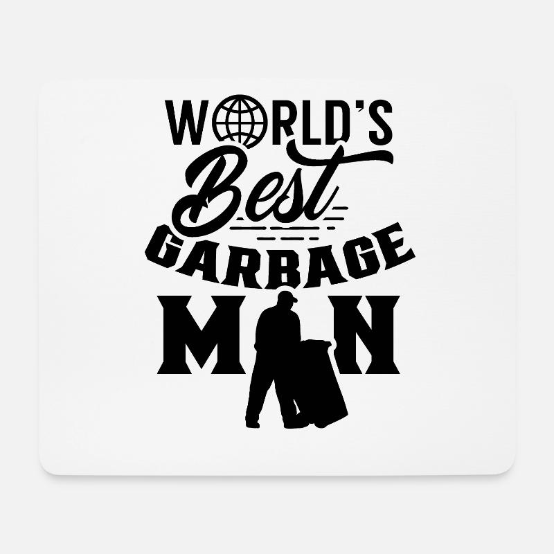 Weltbester Müllmann Abfall Müllwagen Müllabfuhr - Mousepad (Querformat) - Weiß