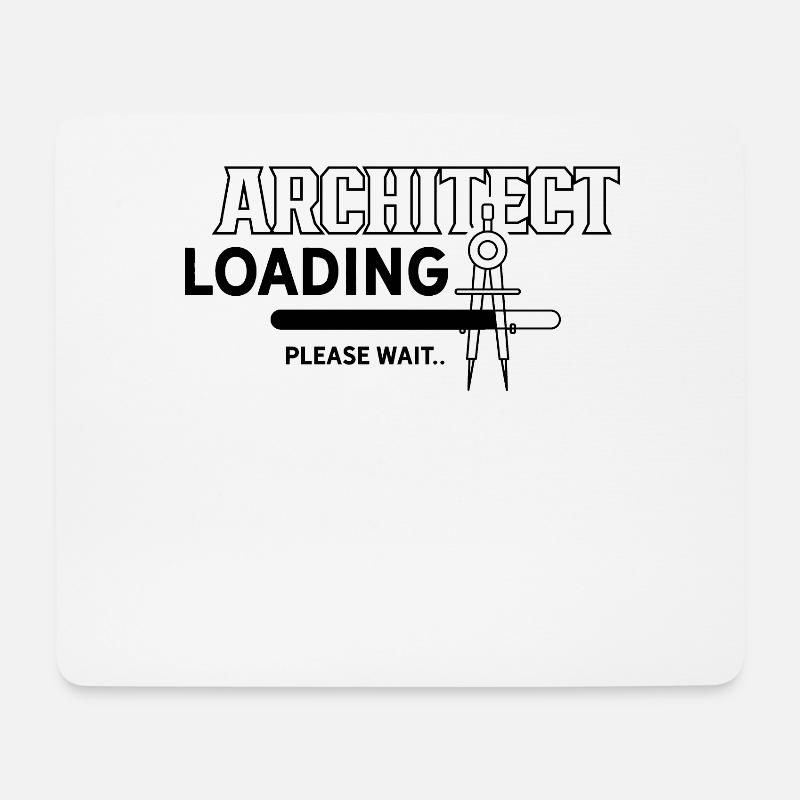 Architekt Lädt Bitte Warten Architektur Beruf - Mousepad (Querformat) - Weiß