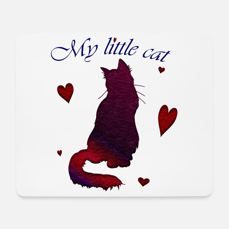 my little cat - Mousepad (Querformat) - Weiß