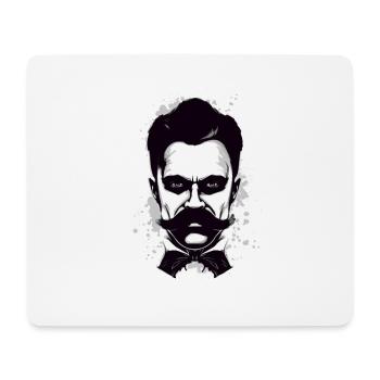 Friedrich Nietzsche: Portrait abstrait - Tapis de souris (format paysage) - blanc - Devant