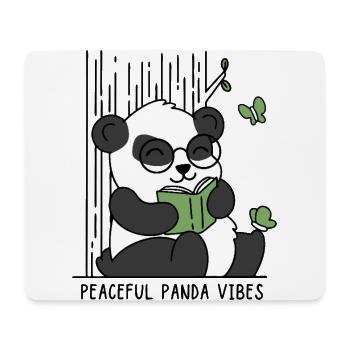 Ambiance paisible de panda - Tapis de souris (format paysage) - blanc - Devant