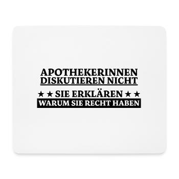 Apothekerin Lustige Spruch Beruf Apotheke Geschenk - Mousepad (Querformat) - Weiß - Vorne