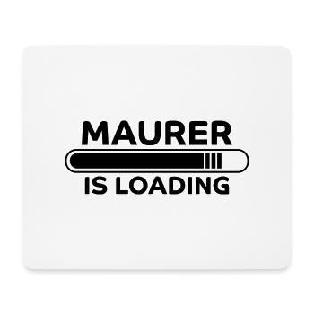 Maurer Spruch Baustelle Lustiges Maurer Geschenk - Mousepad (Querformat) - Weiß - Vorne