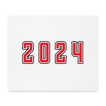 Anniversaire 2024 - Tapis de souris (format paysage) - blanc - Devant