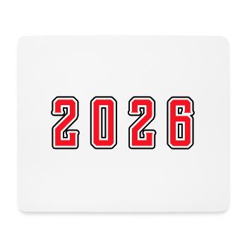 2026 year birthday - Mouse Pad (horizontal) - white - Front