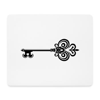 Icône de clé - Tapis de souris (format paysage) - blanc - Devant
