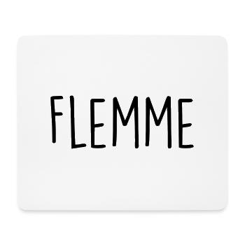 Flemme - Tapis de souris (format paysage) - blanc - Devant