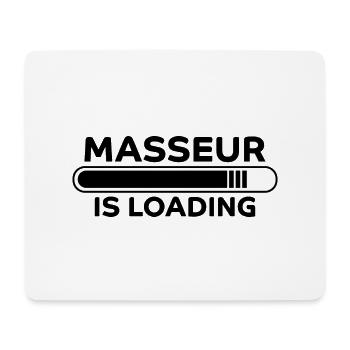 Masseur Spruch Massage Lustiges Masseur Geschenk - Mousepad (Querformat) - Weiß - Vorne