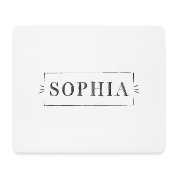 SOPHIA | Girl-Name in a frame - Mouse Pad (horizontal) - white - Front