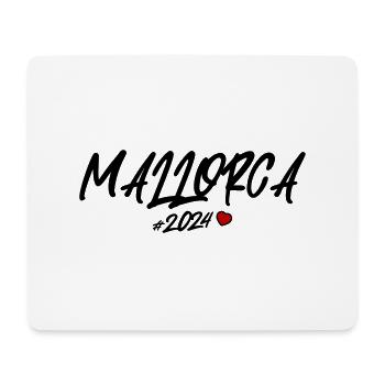 Mallorca 2024 Herz - Mousepad (Querformat) - Weiß - Vorne