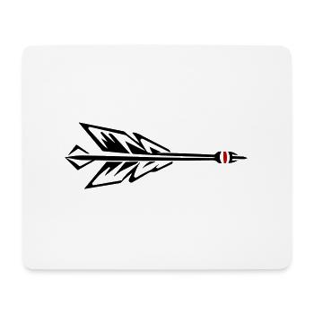 Darts Symbol Dartpfeil - Mousepad (Querformat) - Weiß - Vorne