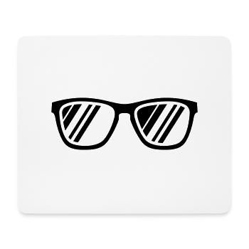 Sonnenbrille Symbol - Mousepad (Querformat) - Weiß - Vorne