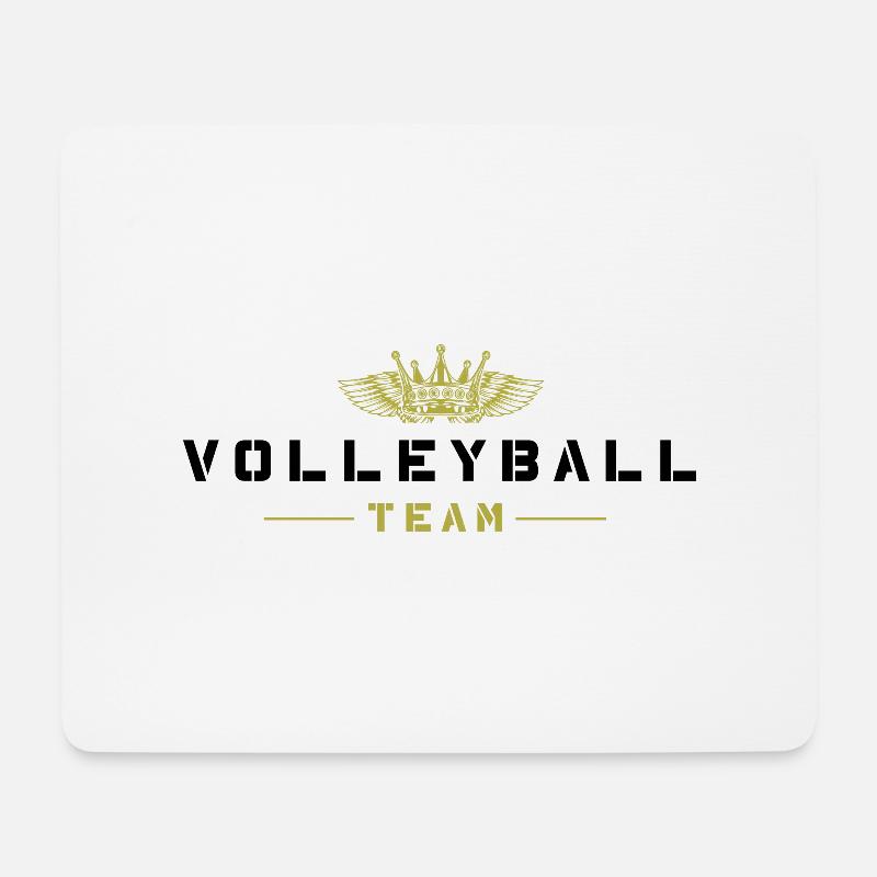 Volleyball Team - Mousepad (Querformat) - Weiß