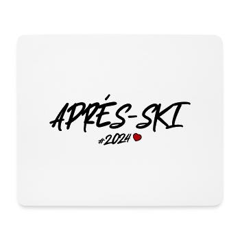 Apres Ski 2024 Herz - Mousepad (Querformat) - Weiß - Vorne
