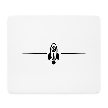 Ligne de fusée - Tapis de souris (format paysage) - blanc - Devant