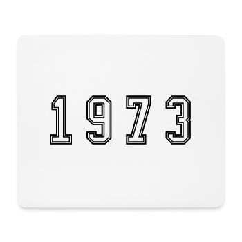 Numéro de l’année 1973 - Tapis de souris (format paysage) - blanc - Devant