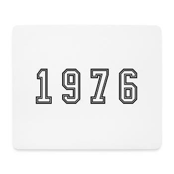 1976 Year Number - Mouse Pad (horizontal) - white - Front