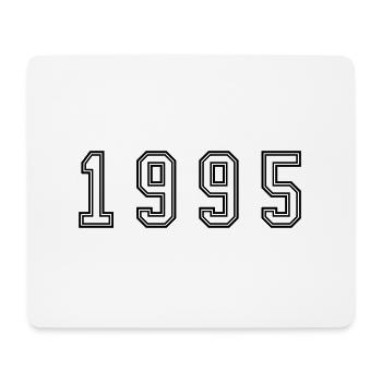 1995 Jahr Zahl - Mousepad (Querformat) - Weiß - Vorne